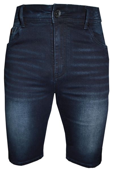 Soviet - Men's Draco Fashion Denim Shorts - Blue Black