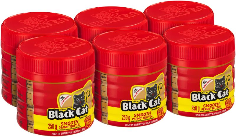 Black Cat Smooth Peanut Butter 6 x 250g