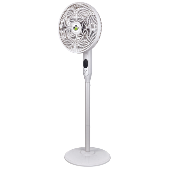 Solent White Remote Controlled Pedestal Fan image