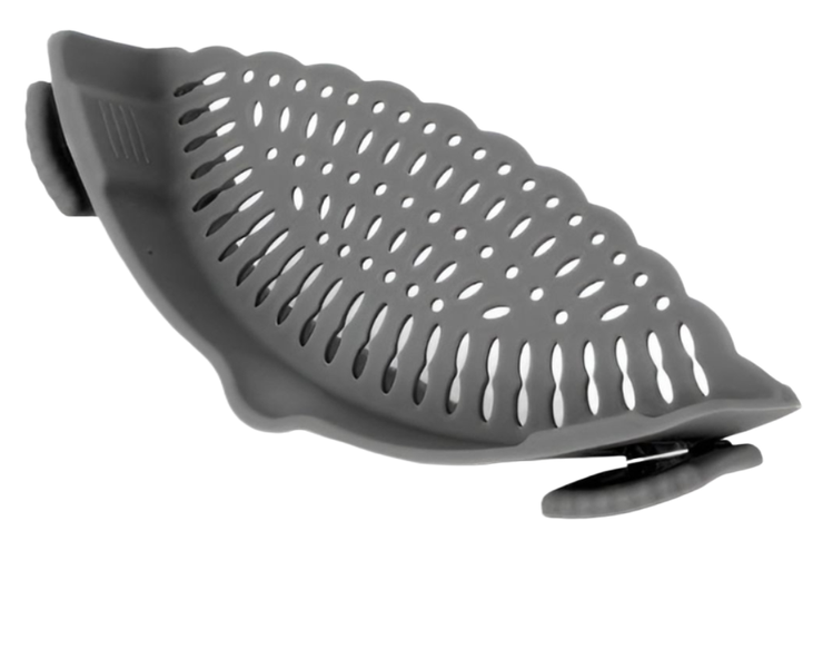 Silicone Clip-On Vegetable Strainer - Kitchen Gadget for Bowls