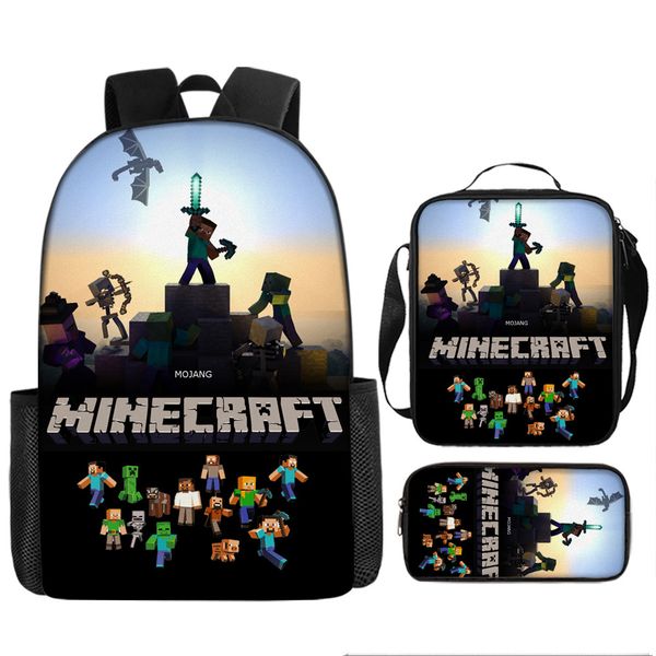 Lunch Box, Pencil Case Set - Minecraft image