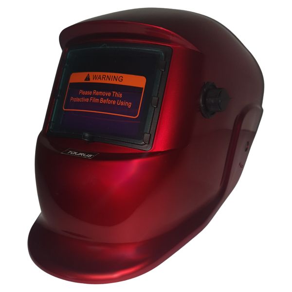 Taurus Auto-Darkening Welding Helmet - Red