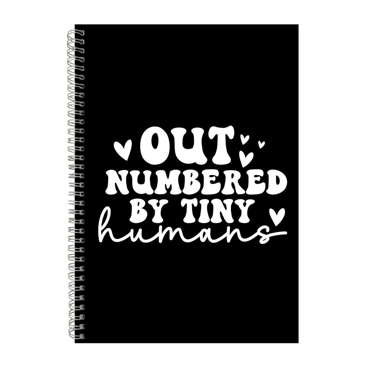 Outnumbered A4 Notebook Pad Mother's Day Trendy Graphic Design Present