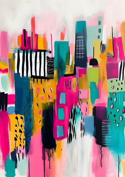 Abstract Pink City image