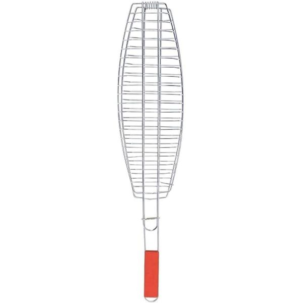 Stainless Steel Fish Grill Basket with Handle