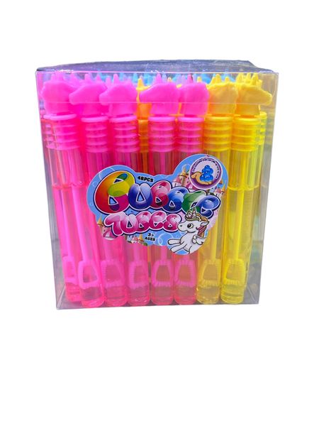 Colorful Bubble Sticks 48 Piece Party Background Blowing Bubbles-Unicorn