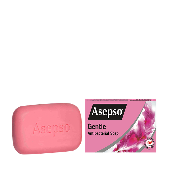 Asepso Anti-Bacterial Gentle Soap Pack Of 3, 80g Bars