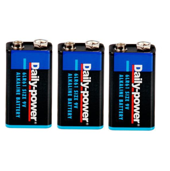 Power Alkaline Battery 9V - 3 Pack