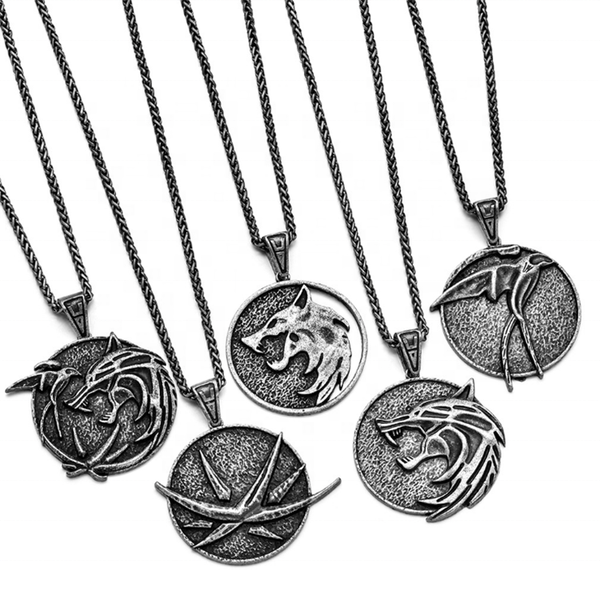 5 Piece Witcher Medallion Full Set Collectable