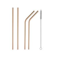 Foodservice Plastic Drinking Straws Wrapped Bulk Set - 150 Units