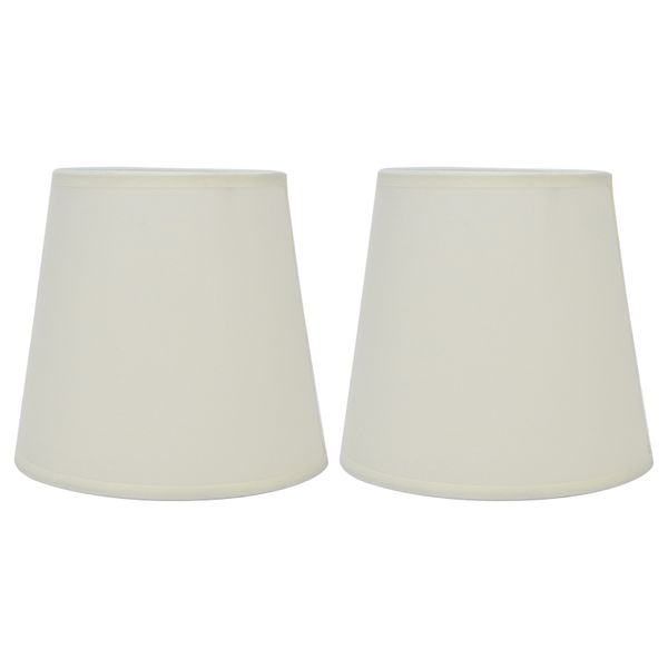 2Pieces PX17 Beige European Style E14 Fabric Lampshade