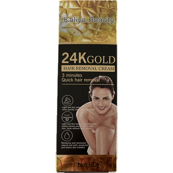 Kaliya Beauty 24K Gold Hair Removal Cream -3 Min Quick Private Hair Removal