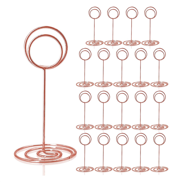 20Pcs - 3.35 Inch Place Card Holder Table Number Stands for Wedding C