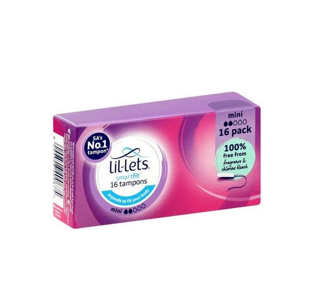 Lil-lets Smartfit Non-Applicator Mini Tampons (12 x 16's)