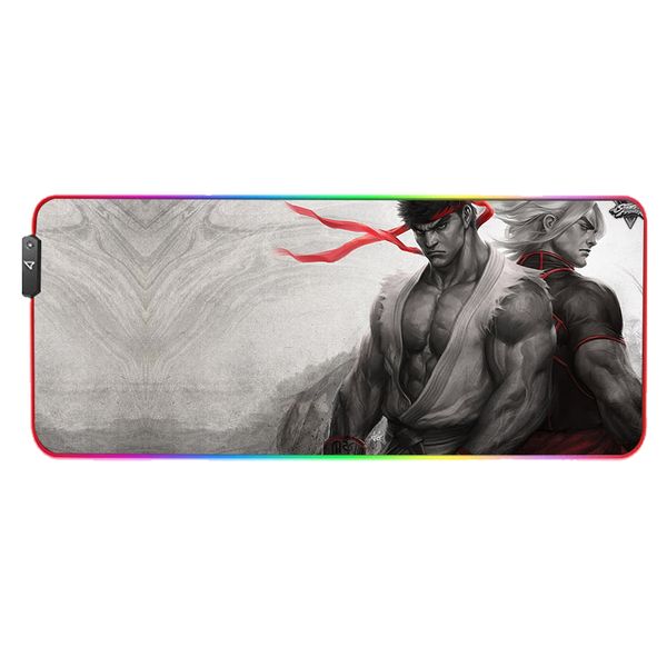 DH - Gaming Mouse Pad RGB LED Glowing Colorful Large Gamer Mousepad
