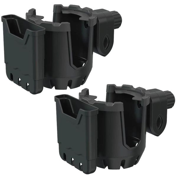 Sport Adjustable Stroller/ Motorcycle Cup &amp; Phone Holders Set of 2 - 21cm