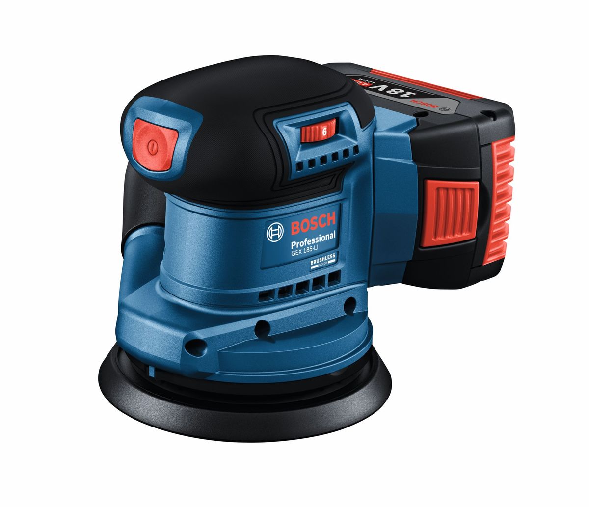 Bosch - Cordless 18V Random Orbital Sander - GEX 185-LI (Solo)