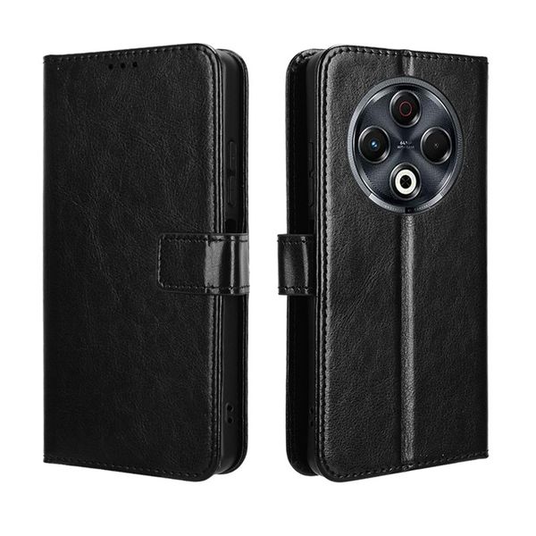 Crazy Horse Pattern Leather Protective Case For Tecno Camon 20 Premier 5G