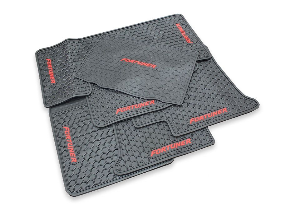 Toyota Fortuner 20122015 Black Rubber Floor Mats Shop Today. Get it