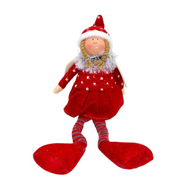 41cm Sitting Angel with Dangly Legs
