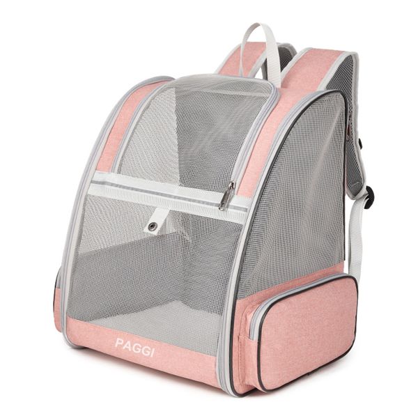 PAGGI Pet Carrier Backpack Collapsible Ventilated Mesh Dog Bag Portable
