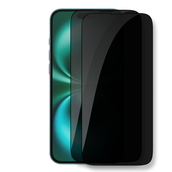 Privacy Glass Screen Protector Compatible with iPhone 16 Plus (Pack Of 2)