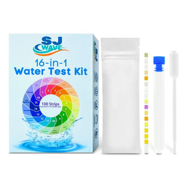 SJ Wave - 16 in 1 Water Test Strips Kit (100's)