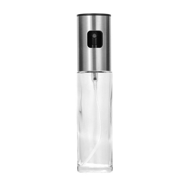 Stainless Steel Barbecue Spray Glass Bottle Oil &amp; Vinegar Sprayer 100ml