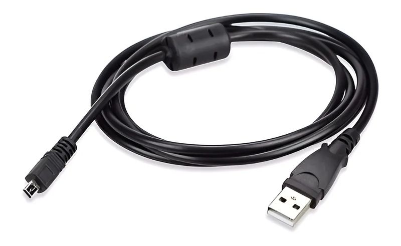 USB Cable UC-E6 Black 1m for Nikon Coolpix P310 P500 P510 P520 P6000
