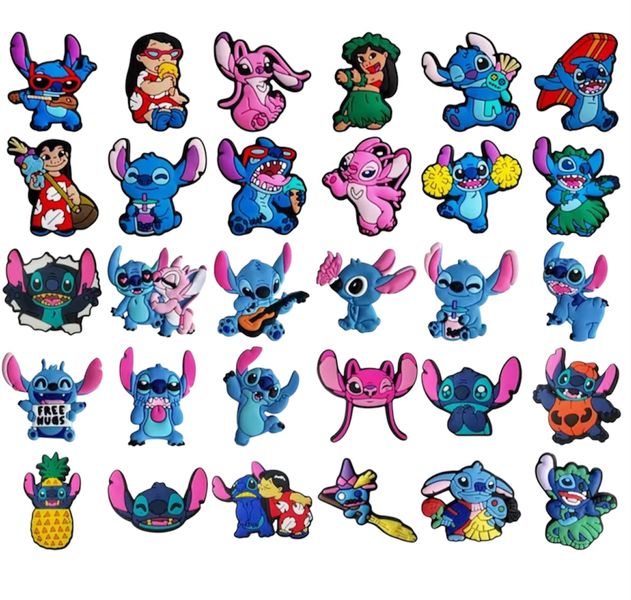 Lilo and Stitch Shoe Charms - 30 Pieces - Bulk Pack
