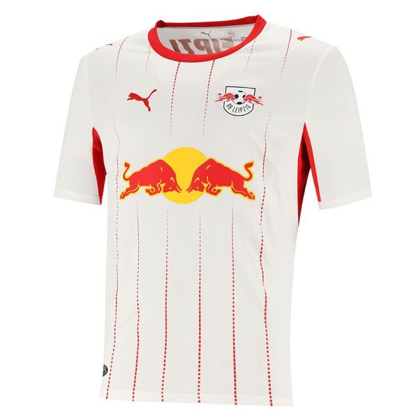Puma Men's RB Leipzig Home Short Sleeve Jersey - PUMAWhite/For All Time Red