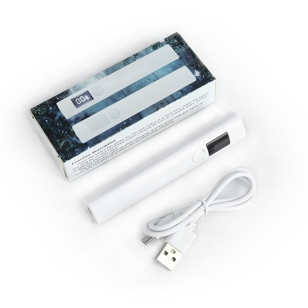 Digital display Handheld One-Line Rechargeable UV Nail Dryer Lamp