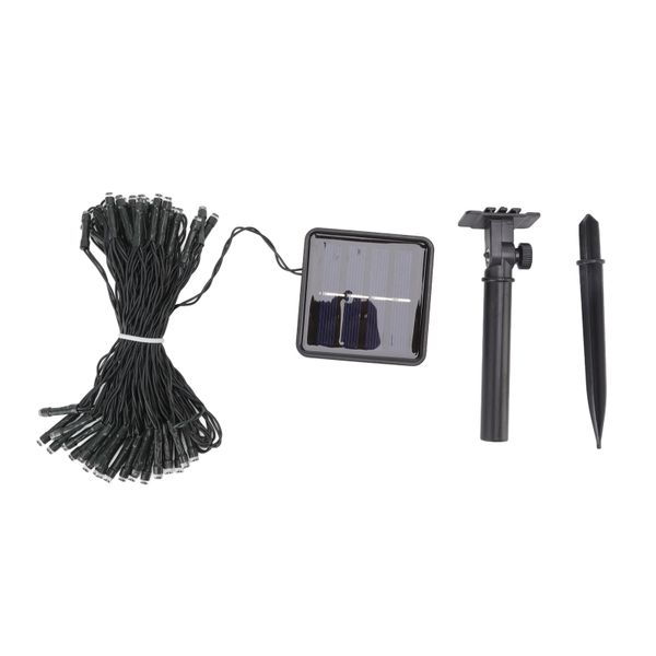 Solar String Light 50Led Blue Waterproof Garden image