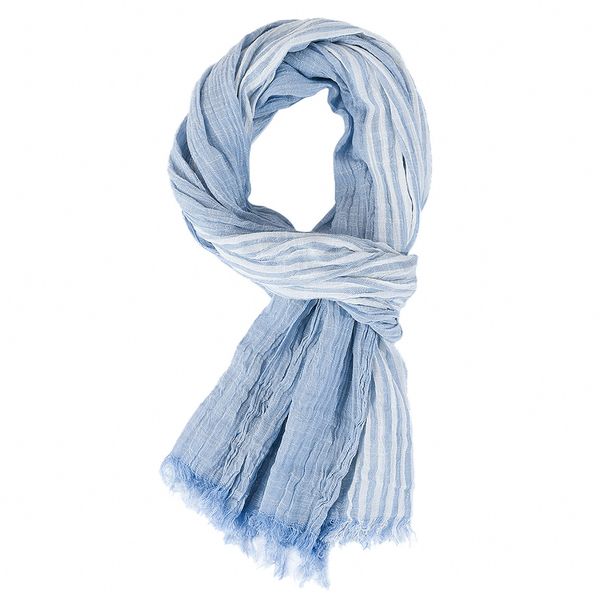 Men's Soft Cotton Scarf Autumn Winter Fashion Long Neckerchief Men's Scarf