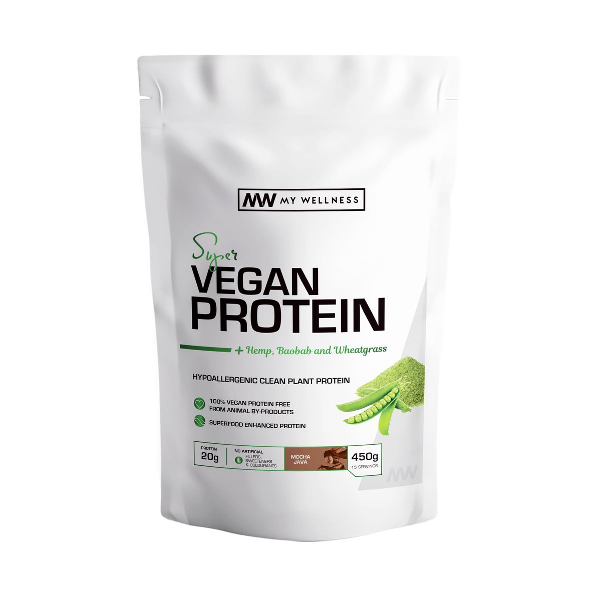 My wellness super vegan protein 450g mocha java shop today get it