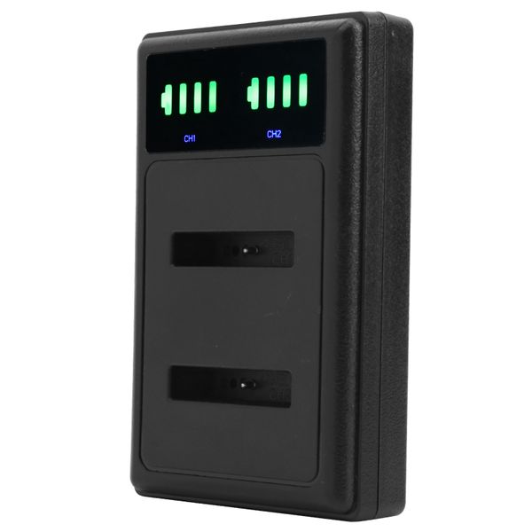 Dual EN-EL19 Charger with Micro/Type-C &amp; LCD