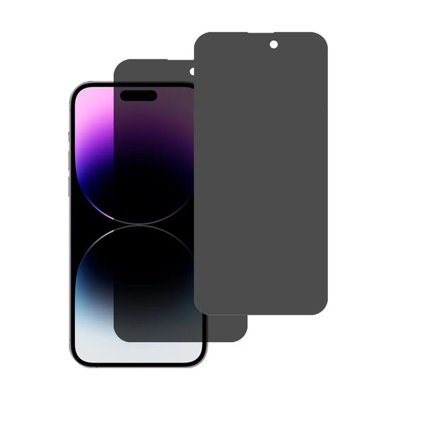2 Pack Matte Privacy Tempered Glass Screen Protector For iPhone Series 15