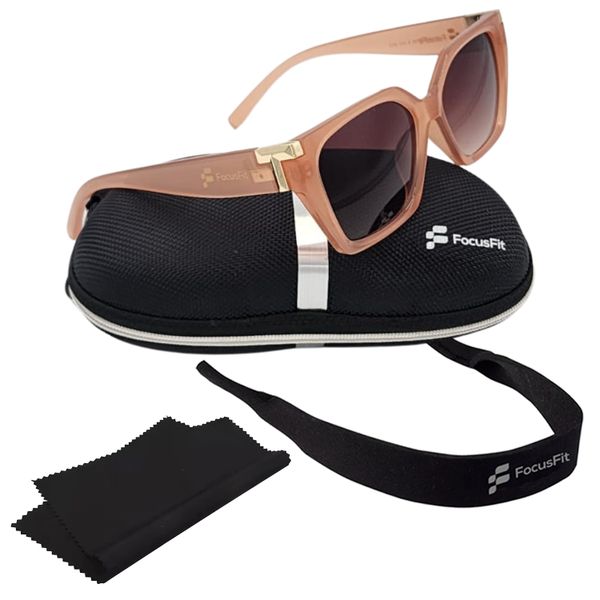 FocusFit Elegant Geometric Sunglasses with UV350 Protection 2333-PI