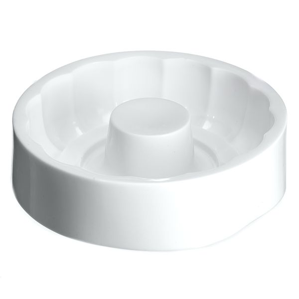 Silicone Circle Flower Cake Mold - White