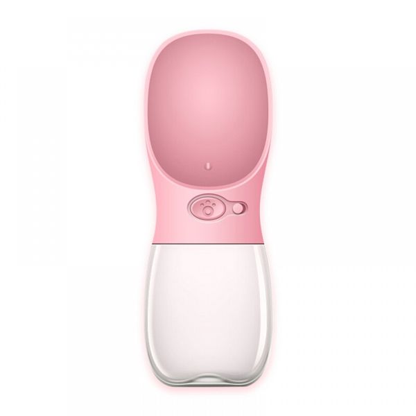 Portable Pet Water Drinking Bottle - Pink