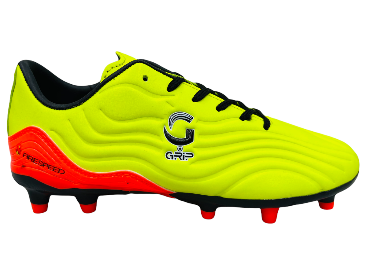 Grip Fire Speed Soccer Boots (Yellow Orange) Buy Online in South