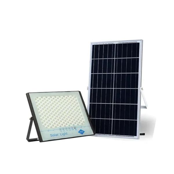 IP66 60W Solar Flood Light with Remote Building with 15A Lithium Battery