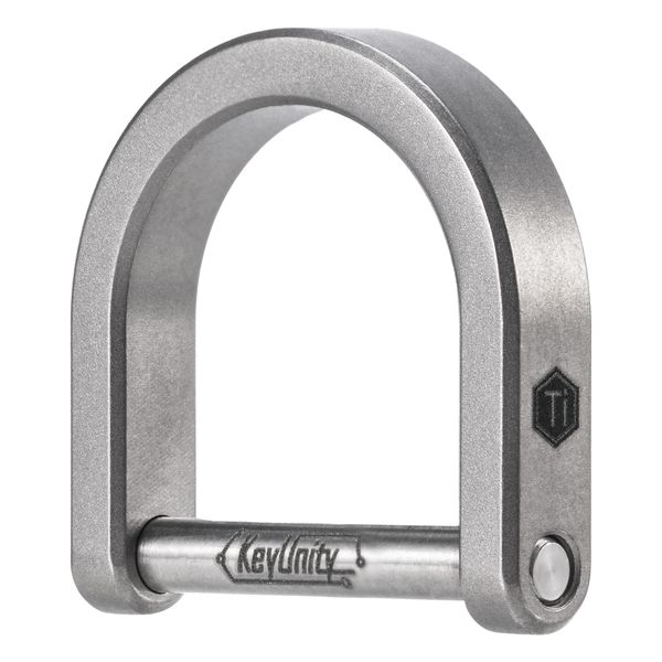 Titanium Alloy EDC D Shaped Keyring (L)