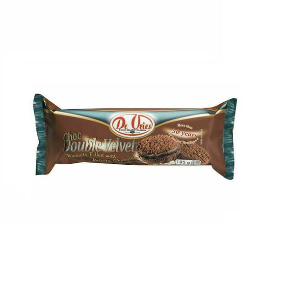 De Vries Double Velvet Chocolate Biscuits - Box of 12