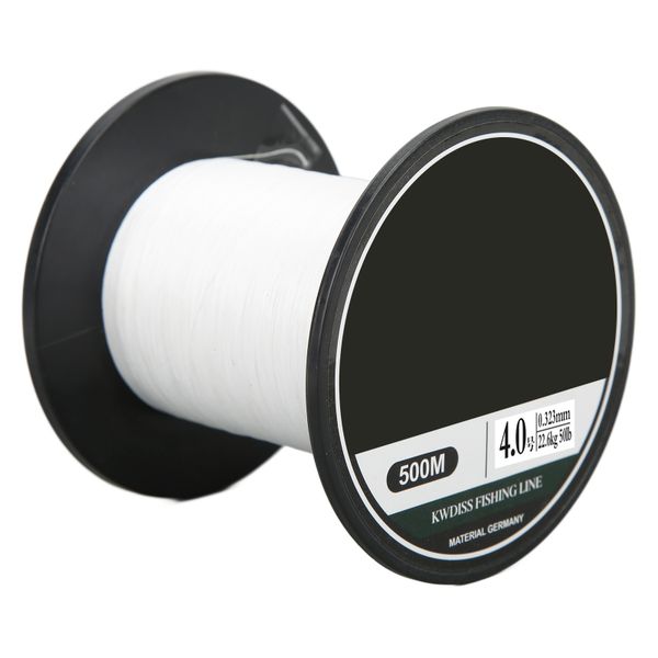 8 Strand PE Braid Fishing Line 500m, Strong Sea Fishing Line White