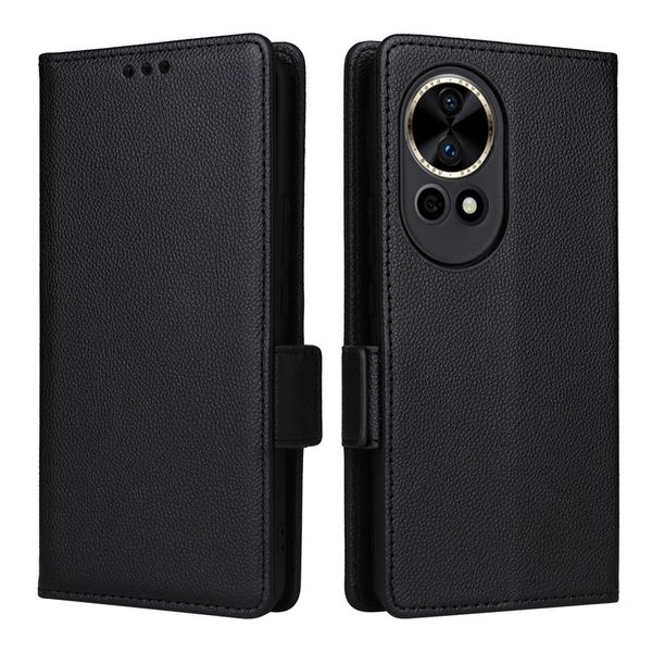 Lychee Patterned Leather Cover Compatible With Huawei Nova 14 Ultra