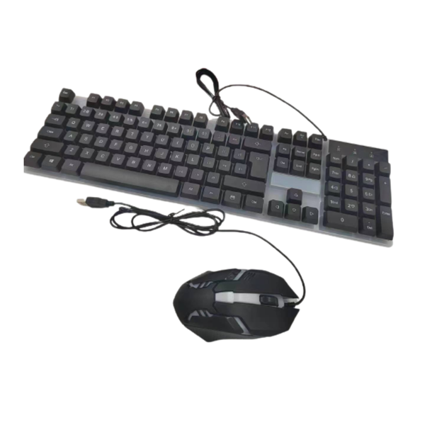 BK-30 Wired Gaming Backlight Keyboard &amp; 3D Mouse Combo with 104 Keys