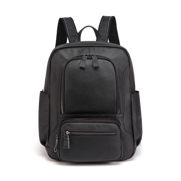 Leather Backpack Black