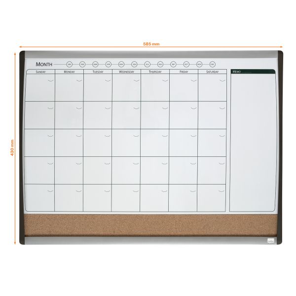 Nobo Magnetic Monthly planner
