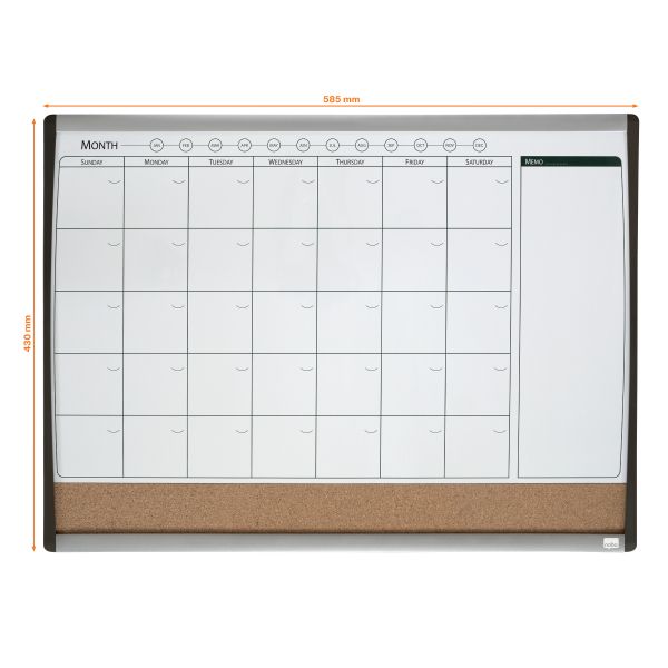 Nobo Magnetic Monthly planner | Shop Today. Get it Tomorrow! | takealot.com